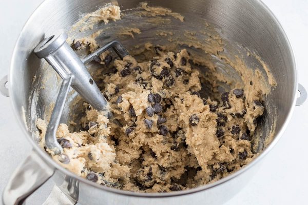 step 4, flour and chocolate chips